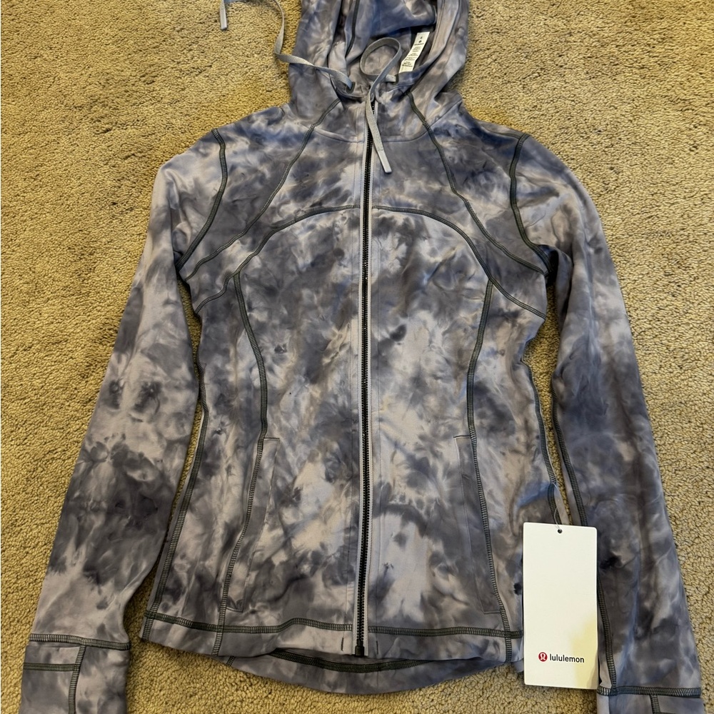 NWT Lululemon Hooded Define Jacket Nulu Size 6 DISG Diamond Dye Stargaze Gray